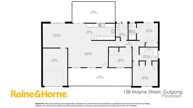 Floorplan of Homely house listing, 158 Mayne Street, Gulgong NSW 2852