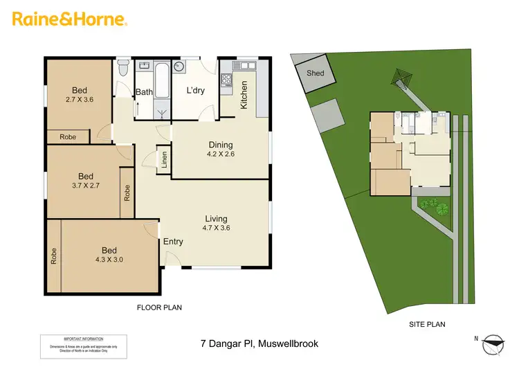Floorplan of Homely house listing, 7 Dangar Place, Muswellbrook NSW 2333