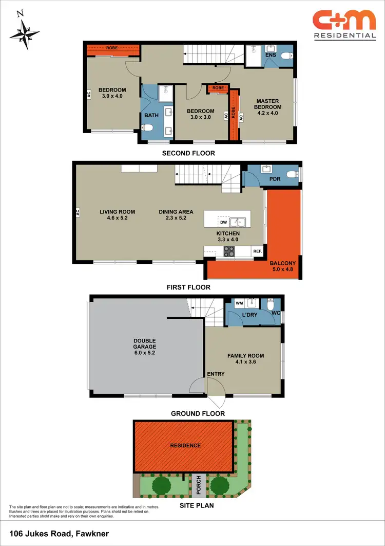 Floorplan of Homely townhouse listing, 106 Jukes Road, Fawkner VIC 3060