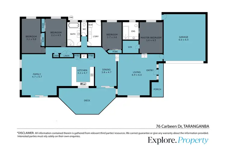 Floorplan of Homely house listing, 76 Carbeen Drive, Taranganba QLD 4703
