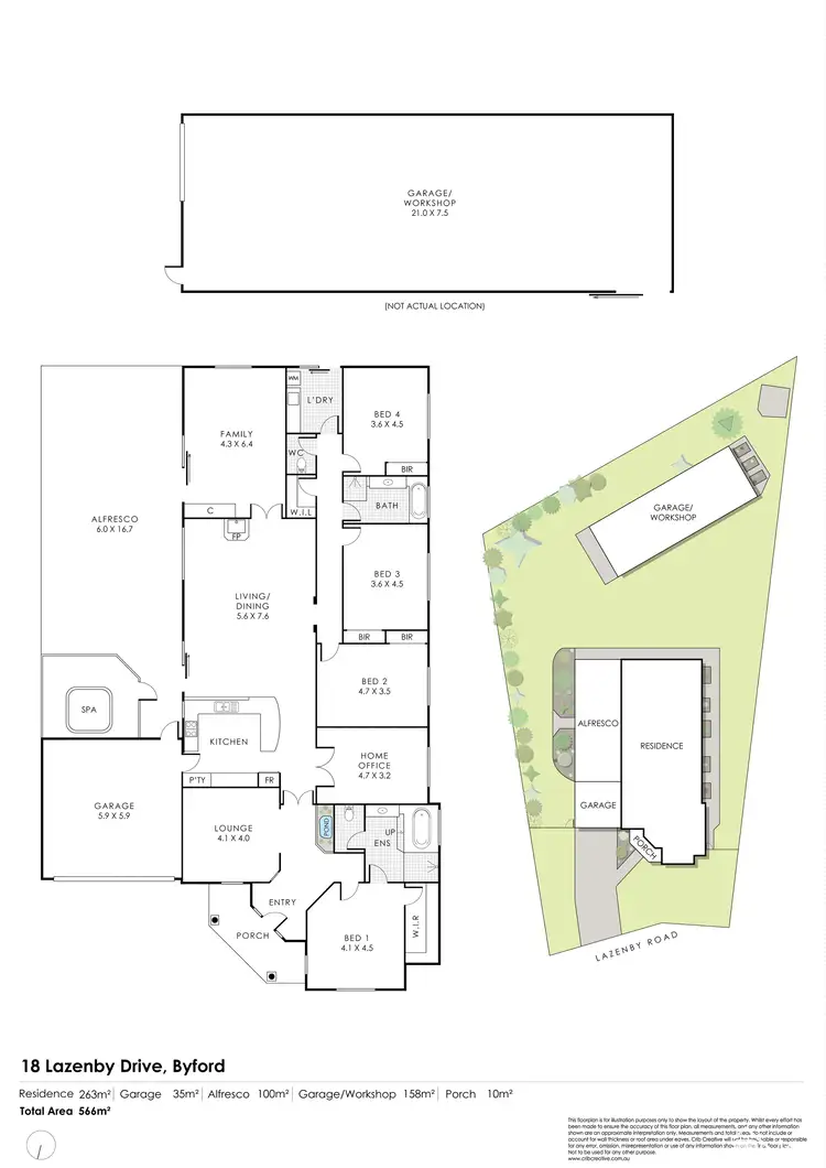 Floorplan of Homely house listing, 18 Lazenby Drive, Byford WA 6122