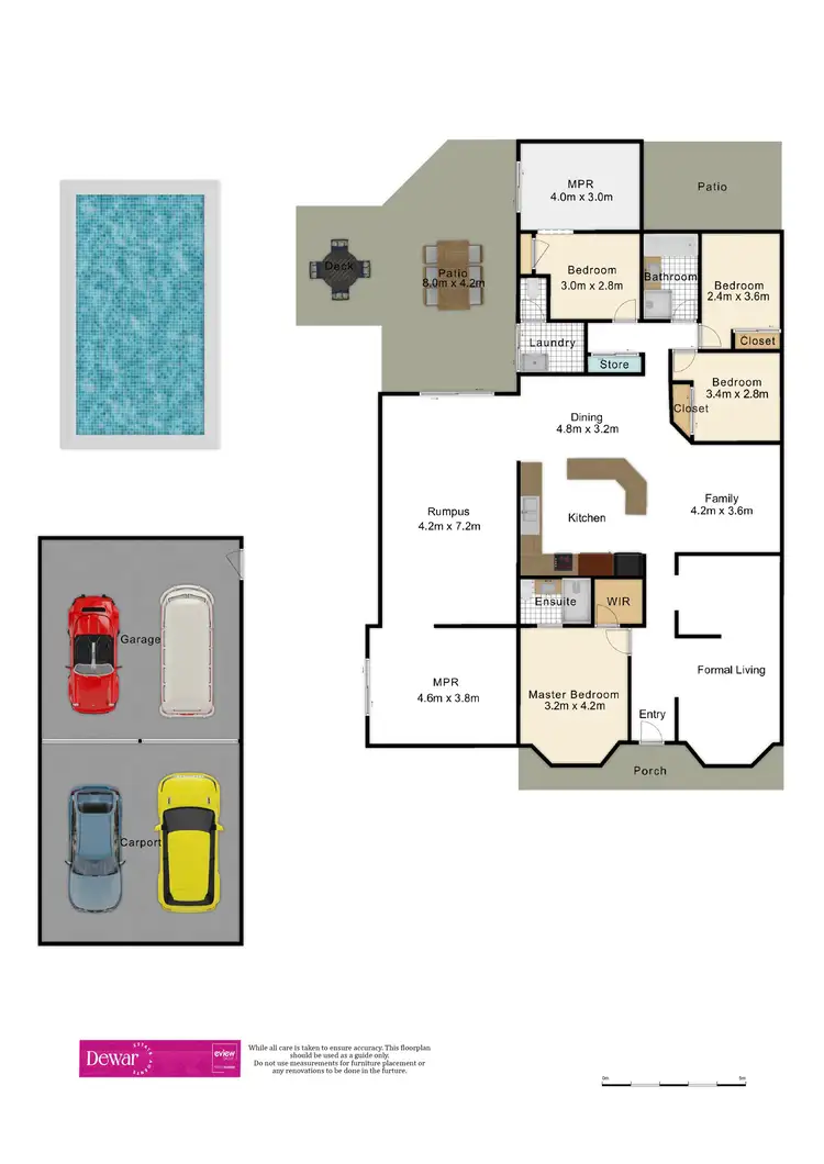 Floorplan of Homely house listing, 6-8 Barrington Place, Caboolture QLD 4510