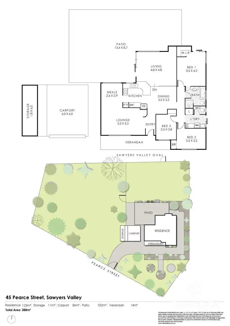 Floorplan of Homely house listing, 45 Pearce Street, Sawyers Valley WA 6074