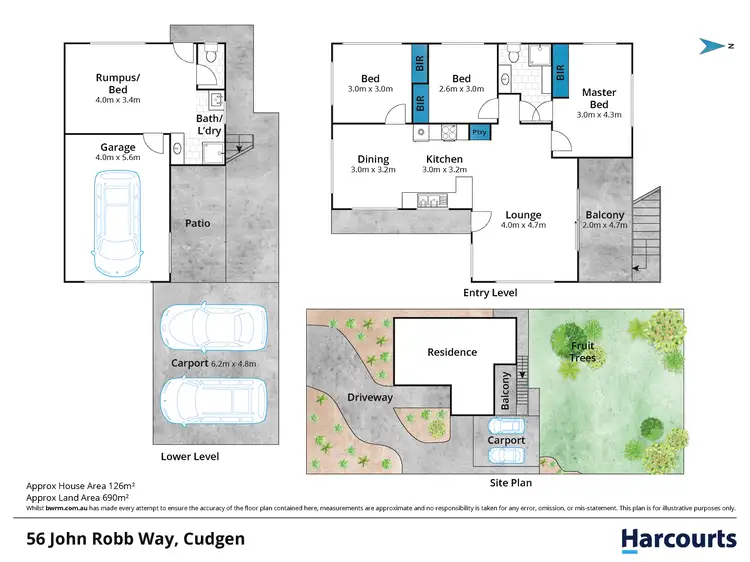 Floorplan of Homely house listing, 56 John Robb Way, Cudgen NSW 2487