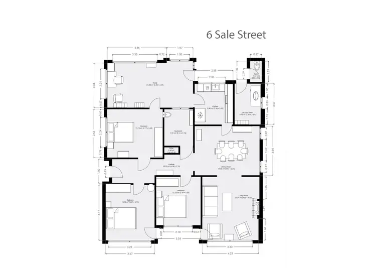 Floorplan of Homely house listing, 6 Sale Street, Orange NSW 2800