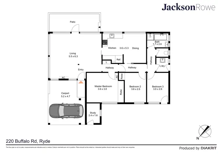 Floorplan of Homely house listing, 220 Buffalo Road, Ryde NSW 2112