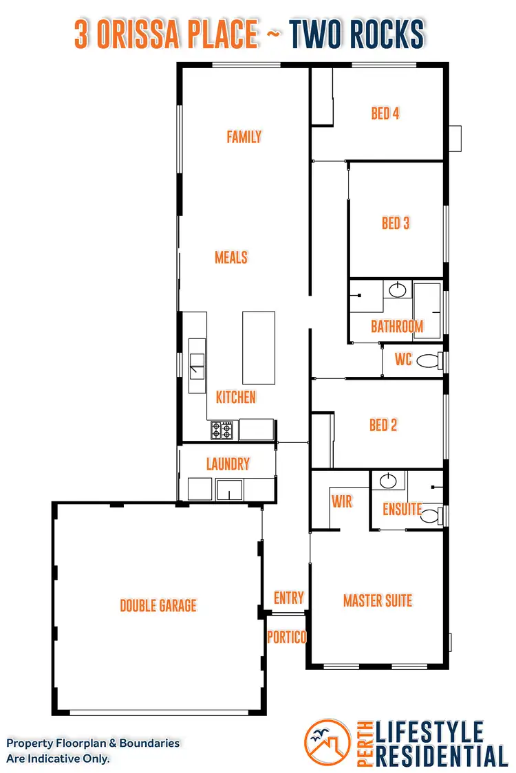 Floorplan of Homely house listing, 3 Orissa Place, Two Rocks WA 6037