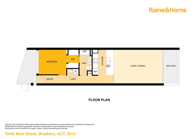 Floorplan of Homely apartment listing, 19/40 Mort Street, Braddon ACT 2612