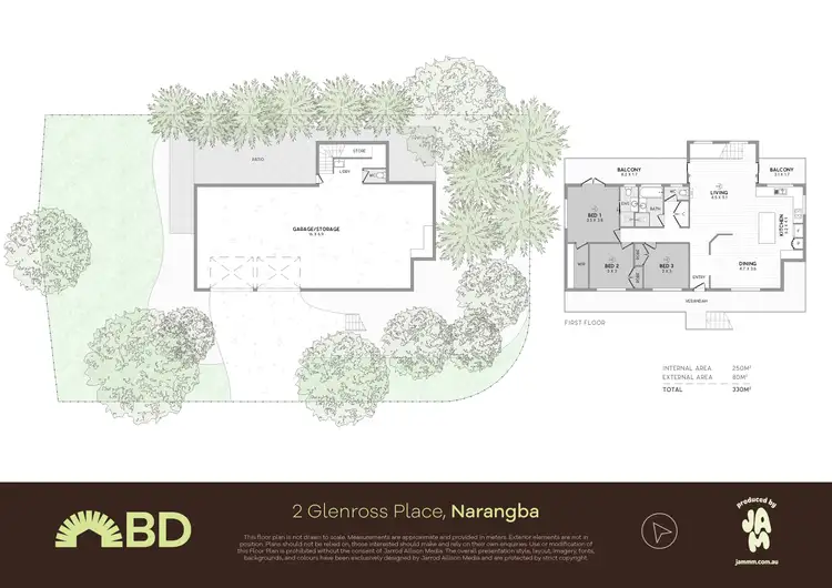 Floorplan of Homely house listing, 2 Glenross Place, Narangba QLD 4504