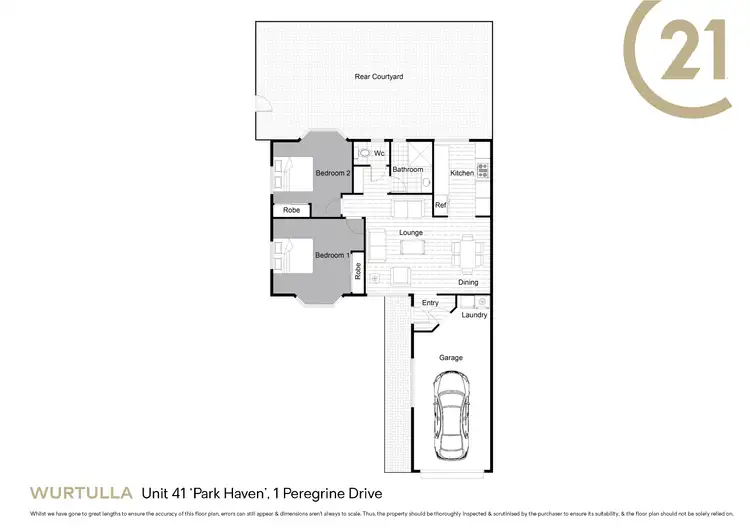 Floorplan of Homely villa listing, Unit 41 'Park Haven' 1 Peregrine Drive, Wurtulla QLD 4575