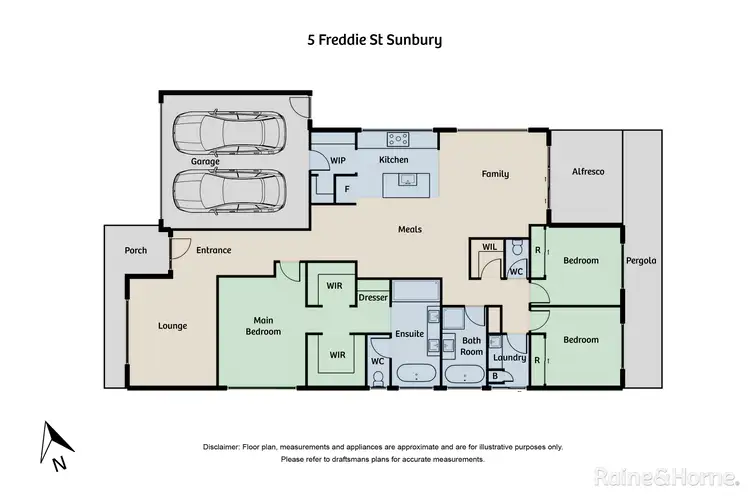 Floorplan of Homely house listing, 5 Freddie Street, Sunbury VIC 3429