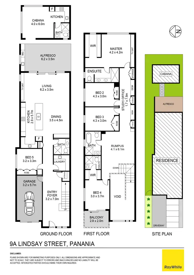 Floorplan of Homely semi-detached listing, 9A Lindsay Street, Panania NSW 2213