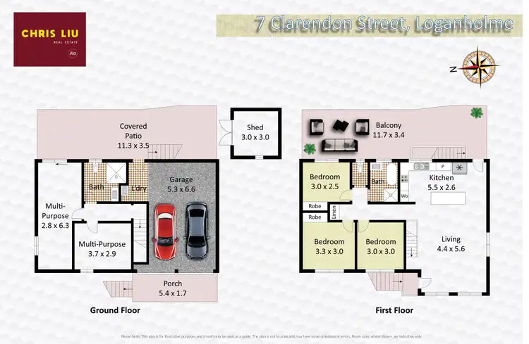 Floorplan of Homely house listing, 7 Clarendon Street, Loganholme QLD 4129