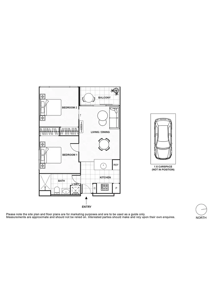 Floorplan of Homely apartment listing, 2809/33 Mackenzie Street, Melbourne VIC 3000
