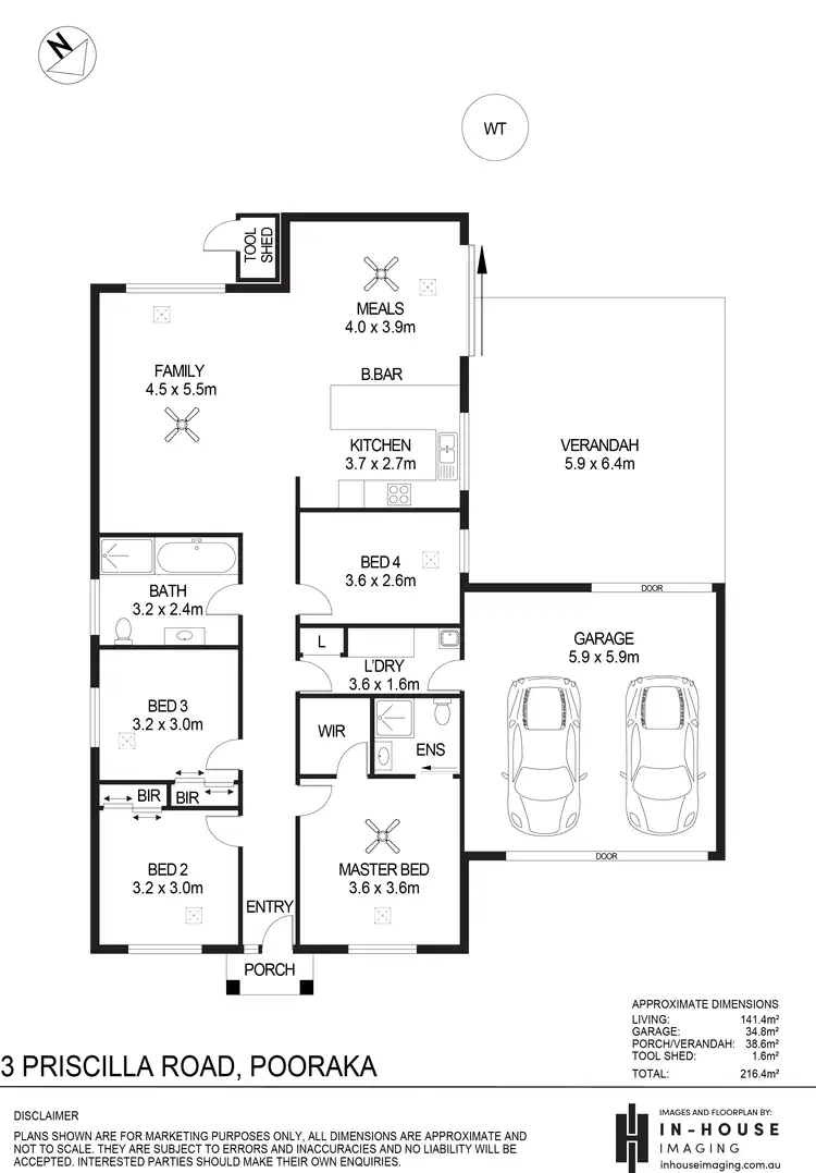Floorplan of Homely other listing, 3 Priscilla Road, Pooraka SA 5095