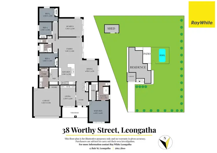 Floorplan of Homely house listing, 38 Worthy Street, Leongatha VIC 3953