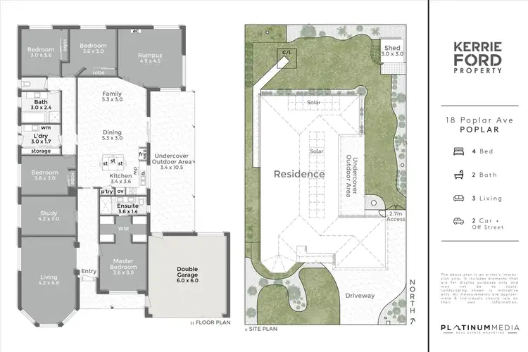 Floorplan of Homely house listing, 18 Poplar Avenue, Traralgon VIC 3844