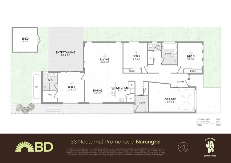 Floorplan of Homely house listing, 33 Nocturnal Promenade, Narangba QLD 4504