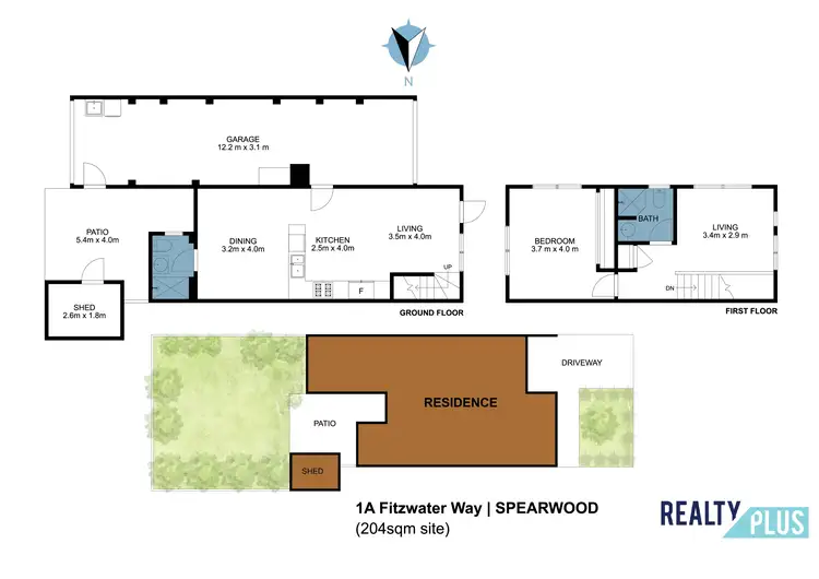 Floorplan of Homely house listing, 1A Fitzwater Way, Spearwood WA 6163