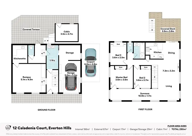 Floorplan of Homely house listing, 12 Caladenia Court, Everton Hills QLD 4053