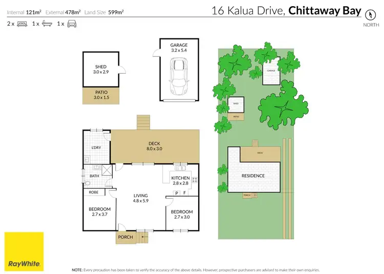 Floorplan of Homely house listing, 16 Kalua Drive, Chittaway Bay NSW 2261