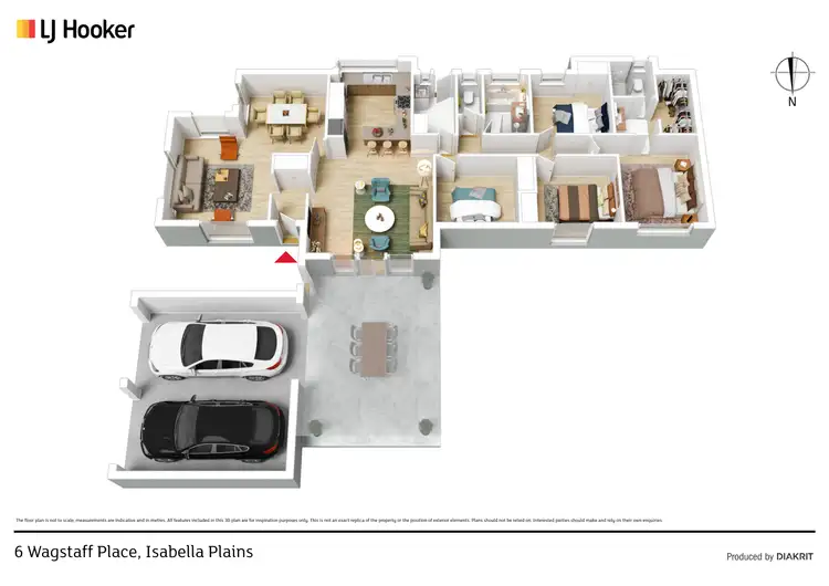 Floorplan of Homely house listing, 6 Wagstaff Place, Isabella Plains ACT 2905