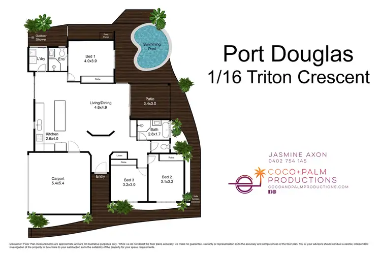 Floorplan of Homely house listing, 1/16 Triton Crescent, Port Douglas QLD 4877