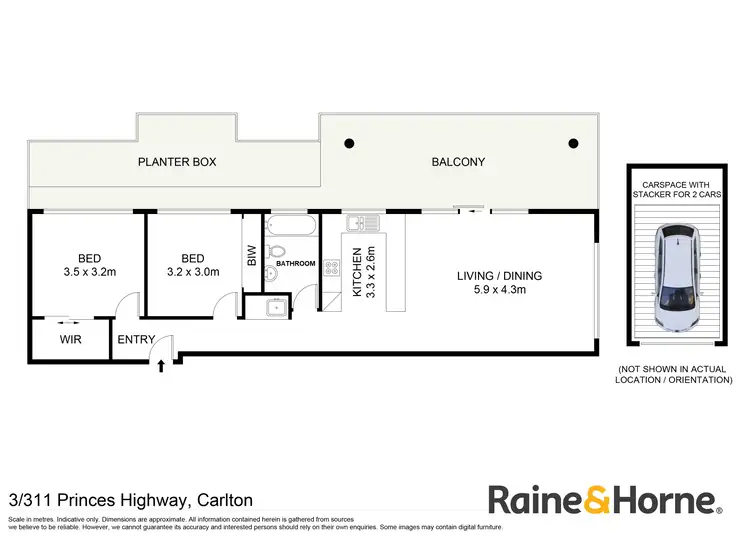 Floorplan of Homely unit listing, 3/311 Princes Highway, Carlton NSW 2218