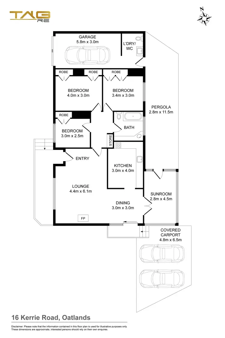 Floorplan of Homely house listing, 16 Kerrie Road, Oatlands NSW 2117