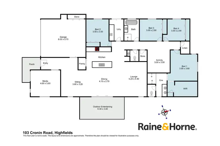 Floorplan of Homely house listing, 103 Cronin Road, Highfields QLD 4352