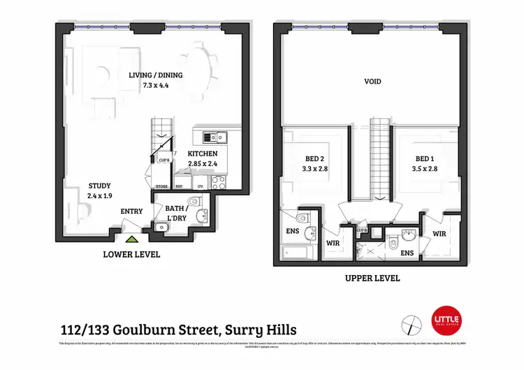 Floorplan of Homely apartment listing, 112/133 Goulburn Street, Surry Hills NSW 2010