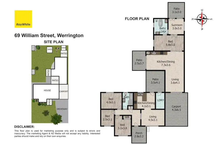 Floorplan of Homely house listing, 69 & 69a William Street, Werrington NSW 2747