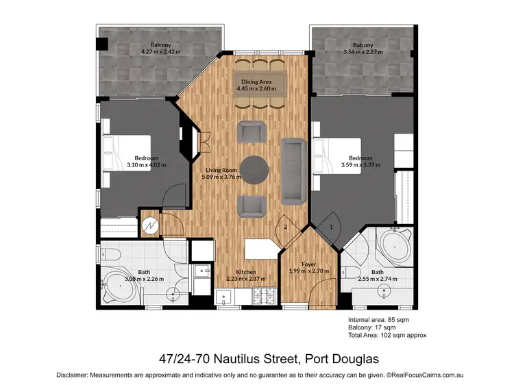 Floorplan of Homely apartment listing, 47/24-70 Nautilus Street, Port Douglas QLD 4877