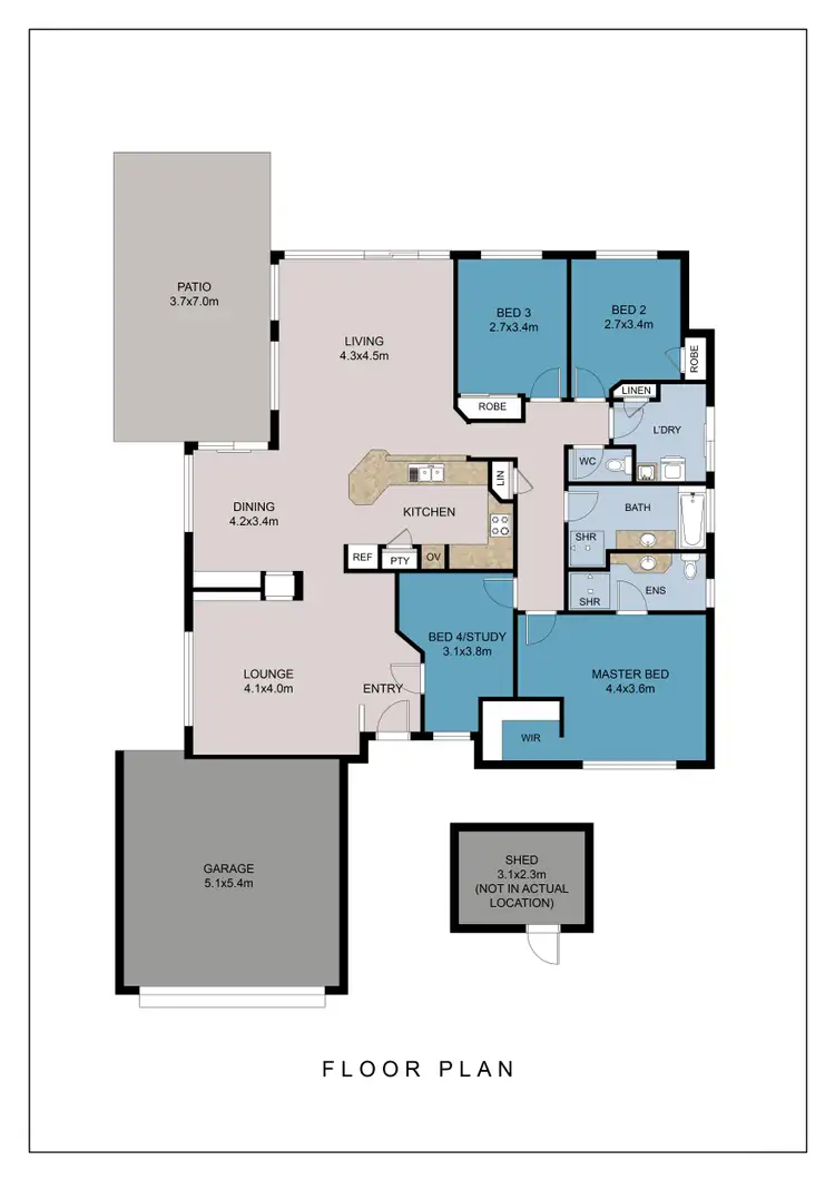 Floorplan of Homely house listing, 43 Bombay Entrance, Stratton WA 6056