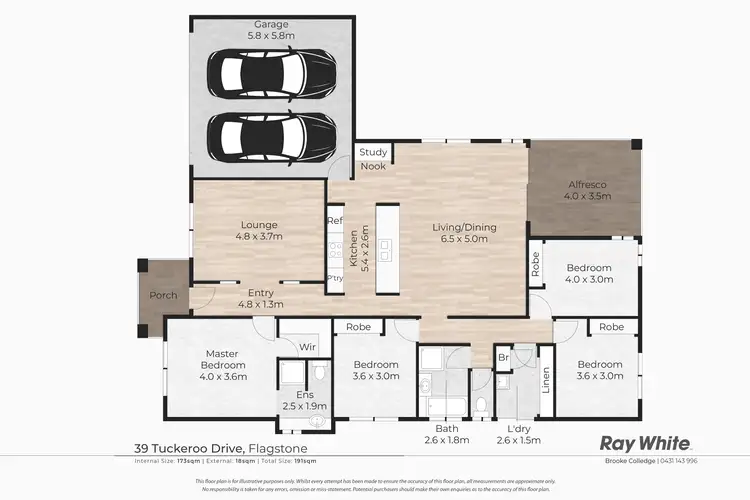 Floorplan of Homely house listing, 39 Tuckeroo Drive, Flagstone QLD 4280