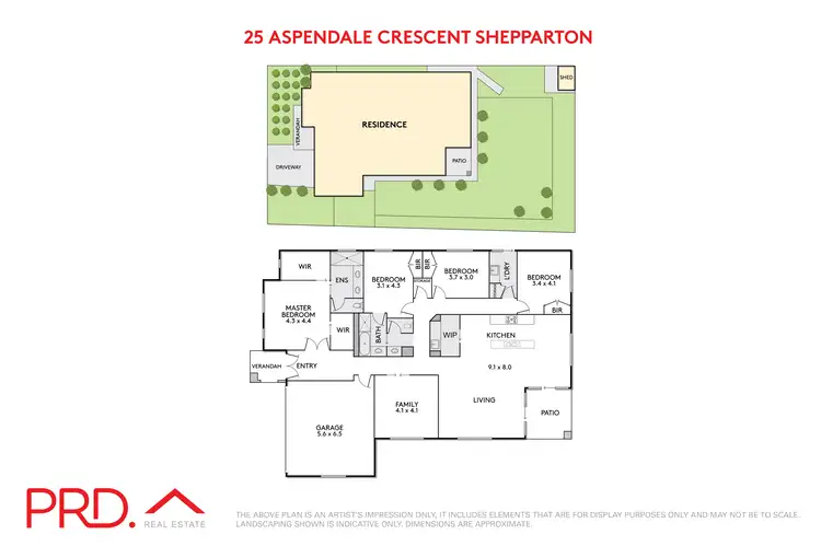 Floorplan of Homely house listing, 25 Aspendale Crescent, Shepparton VIC 3630