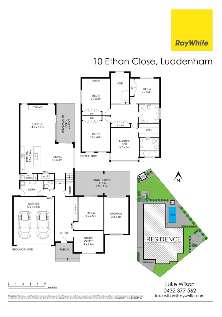 Floorplan of Homely house listing, 10 Ethan Close, Luddenham NSW 2745