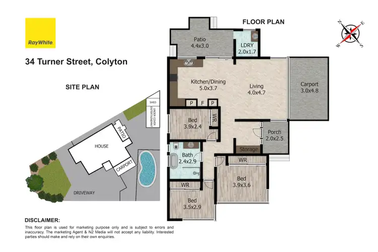 Floorplan of Homely house listing, 34 Turner Street, Colyton NSW 2760