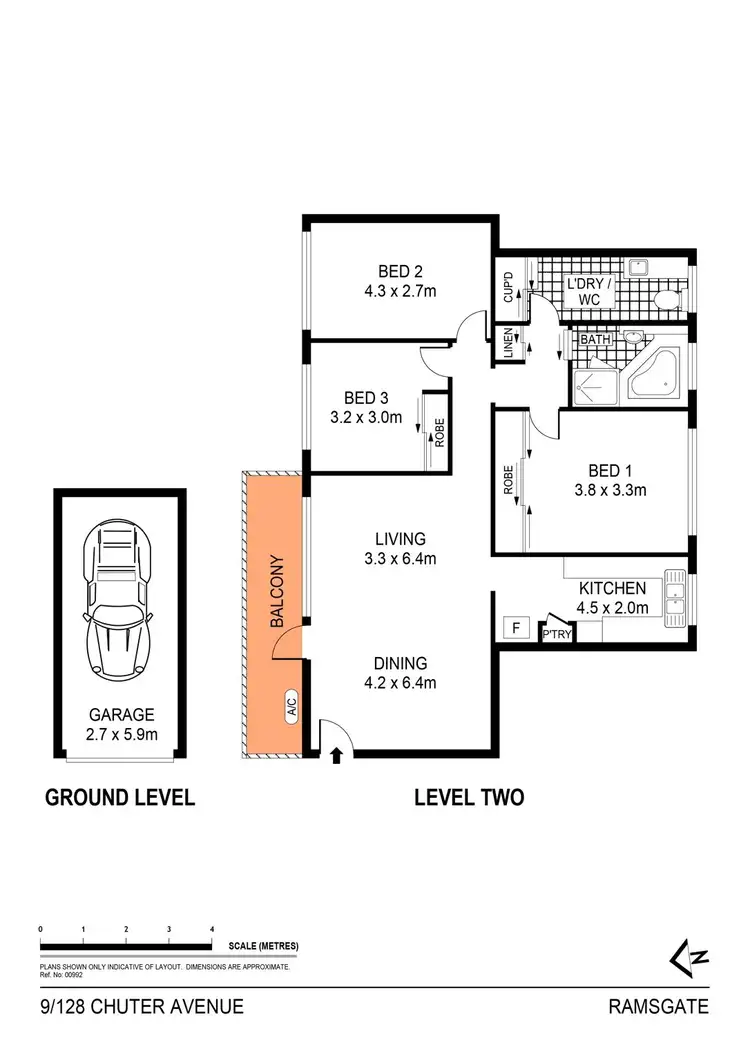 Floorplan of Homely unit listing, 9/128 Chuter Avenue, Ramsgate Beach NSW 2217