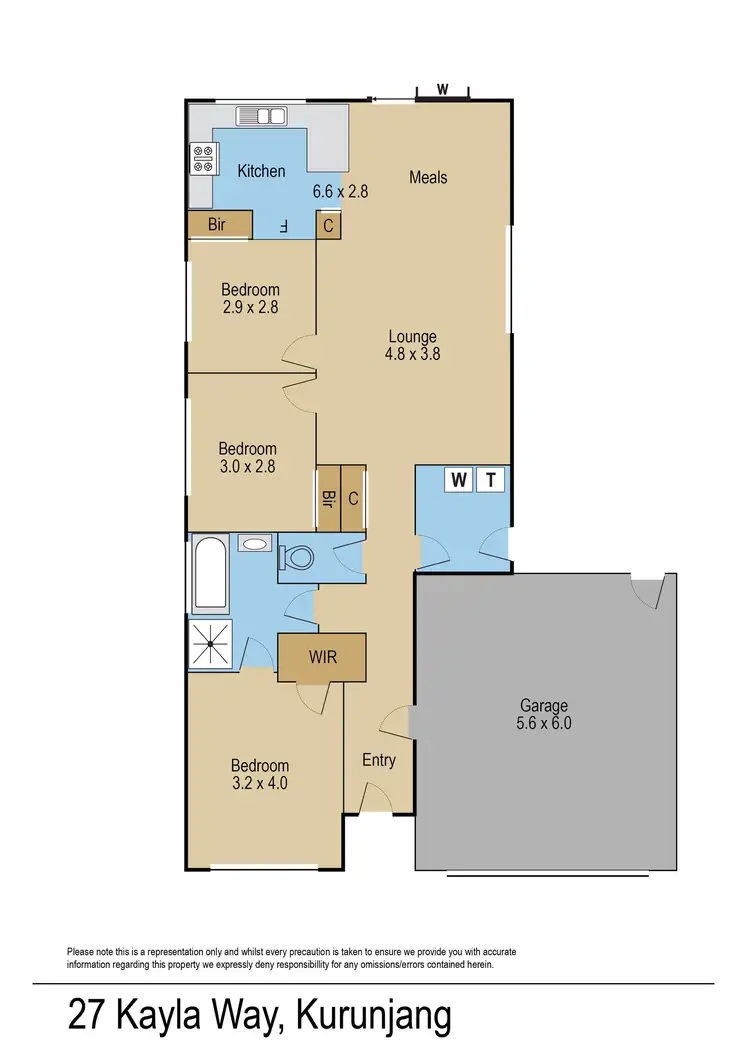 Floorplan of Homely house listing, 27 Kayla Way, Kurunjang VIC 3337