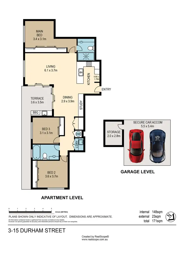 Floorplan of Homely unit listing, 3/15 Durham Street, Coorparoo QLD 4151