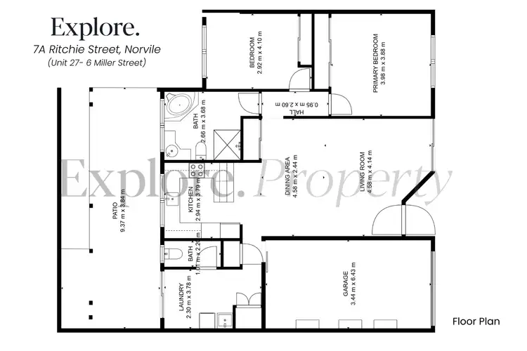 Floorplan of Homely unit listing, 7A Ritchie Street, Norville QLD 4670