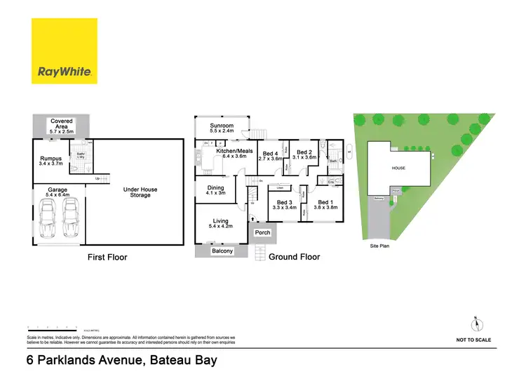 Floorplan of Homely house listing, 6 Parklands Close, Bateau Bay NSW 2261