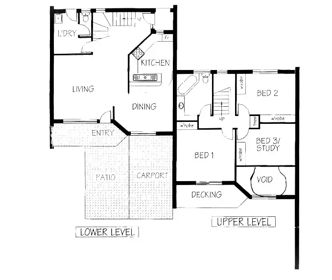 Floorplan of Homely townhouse listing, 2/18 Bayview Street, Fannie Bay NT 820
