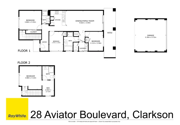Floorplan of Homely house listing, 28 Aviator Boulevard, Clarkson WA 6030