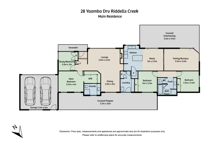 Floorplan of Homely house listing, 28 Yaamba Drive, Riddells Creek VIC 3431