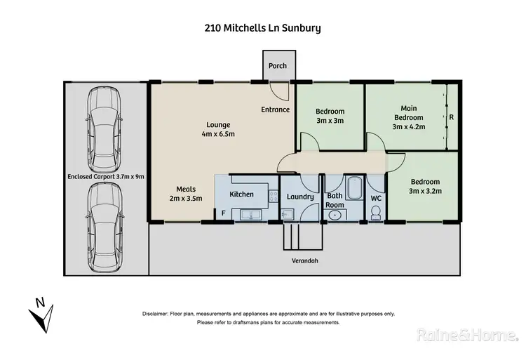 Floorplan of Homely house listing, 210 Mitchells Lane, Sunbury VIC 3429