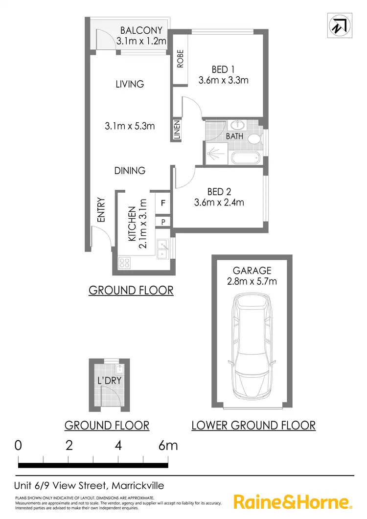 Floorplan of Homely apartment listing, 6/9 View Street, Marrickville NSW 2204