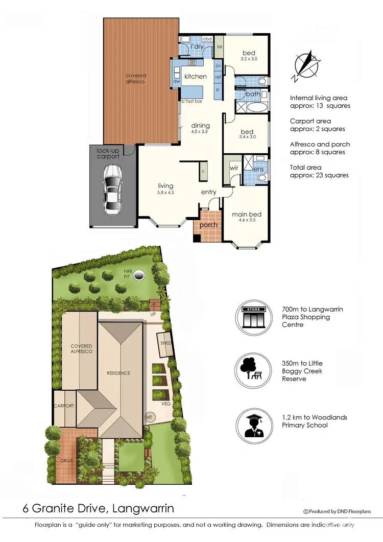 Floorplan of Homely house listing, 6 Granite Drive, Langwarrin VIC 3910