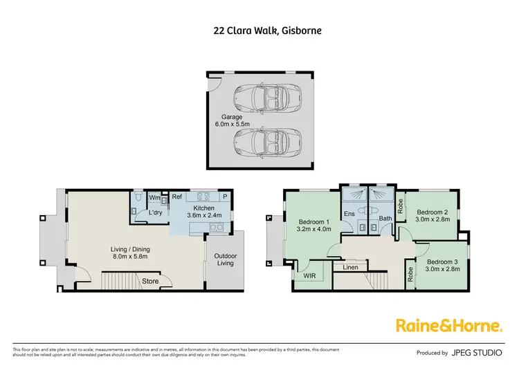 Floorplan of Homely house listing, 22 Clara Walk, Gisborne VIC 3437